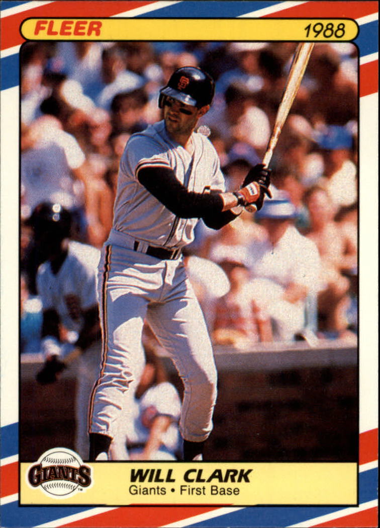 1988 Fleer Superstars Baseball Cards   008      Will Clark